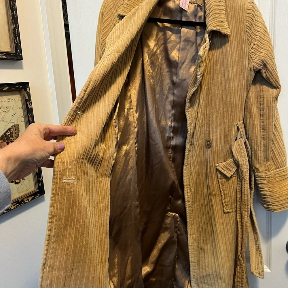 Vintage tan Corduroy double breasted Jacket